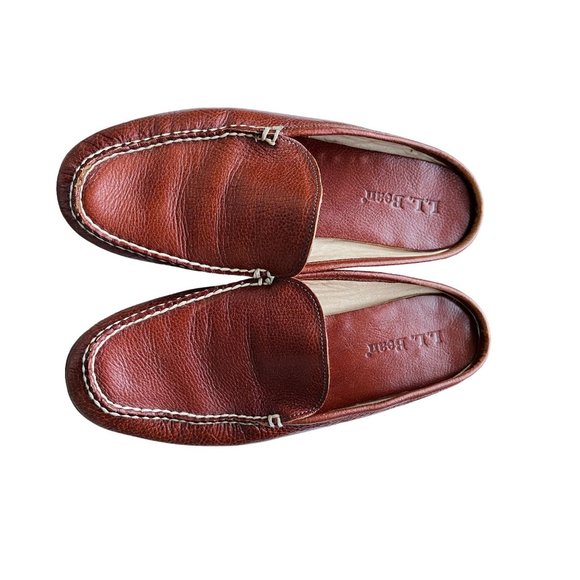 L.L. Bean Brown Leather Loafers - Picture 3 of 11